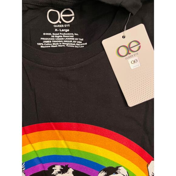 Queer Eye T-Shirts Pride, RAINBOW, 2 Total, Choose Kindness Adult Size XL NWT - Picture 3 of 5